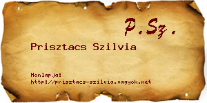Prisztacs Szilvia névjegykártya
